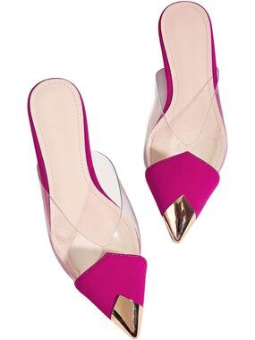 Stylish Women's Clear Pointed Toe Flats - Comfortable & Chic Everyday Shoes